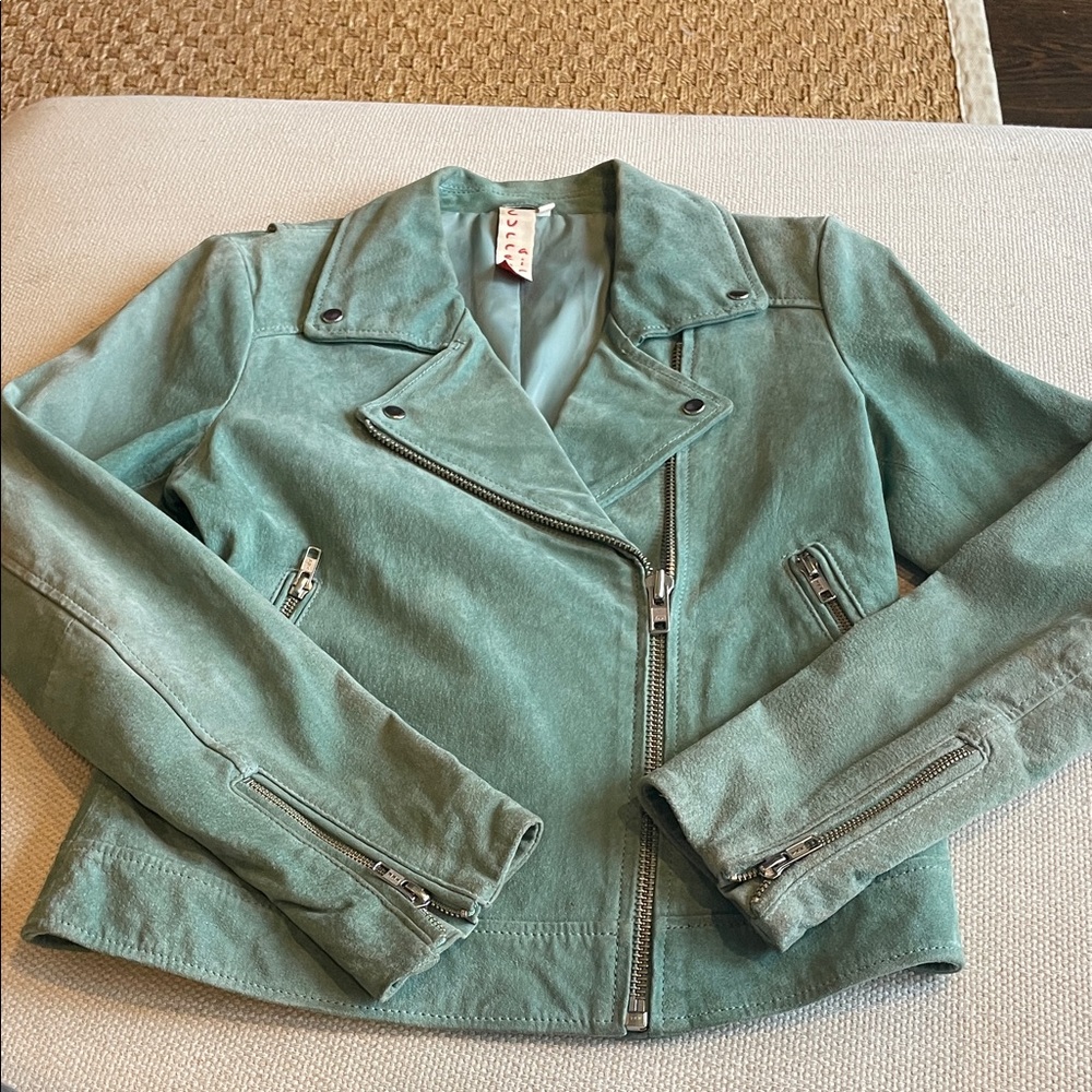 Current Air Green Suede Jacket